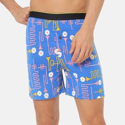 bummer Men Blue Micro Modal Printed Dixie Blues Boxers-image-100