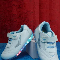BAESD Kids Textured Lightweight Comfort Insole Basics Sneakers With LED Lights-image-8