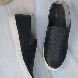 ICONICS Women Perforated Slip-On Sneakers-image-51