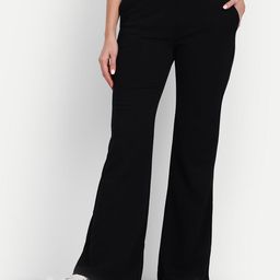 Next One Women Relaxed Flared High-Rise Non Iron Bootcut Trousers-picture-42