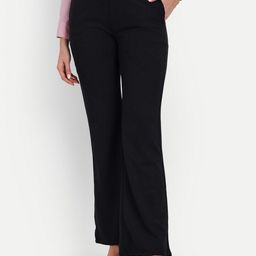 Next One Women Relaxed Flared High-Rise Non Iron Bootcut Trousers-picture-46