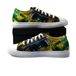 KobSook Men Printed Lace-Up Sneakers-picture-55