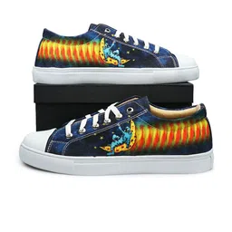 KobSook Men Printed Lace-Up Sneakers-picture-32