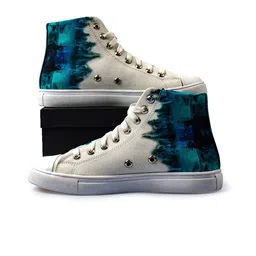 KobSook Men Printed Mid-Top Canvas Comfort Insole  Basics Sneakers-9