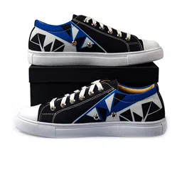 KobSook Men Printed Lace-Up Sneakers-picture-58