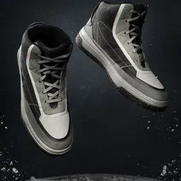 The Souled Store Men Colourblocked High-Top Sneakers-image-39