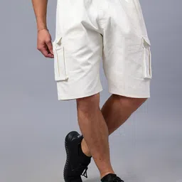 Mad Over Print Men Relaxed Loose Fit Wrinkle Free Cotton Cargos Trousers-picture-43
