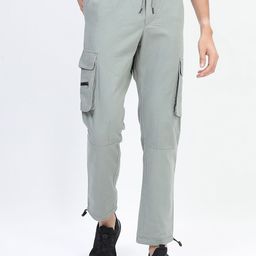 HIGHLANDER Men Grey Chinos Trouser-image-58