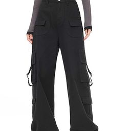 LULU & SKY Women Straight Fit Cargos Trousers-image-48