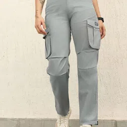 Hubberholme Women High-Rise Cargos Trousers-image-97