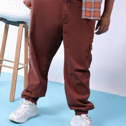 HARDSODA Men Plus Size Mid-Rise Cargos-picture-33