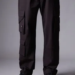 HOP HEAD Men Relaxed Easy Wash Cargos Trousers-image-7