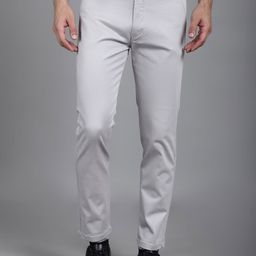 JAINISH Men Relaxed Tapered Fit Easy Wash Pure Cotton Formal Trousers-image-67