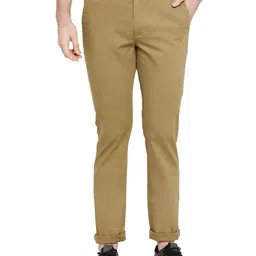 Basics Men Tapered Fit Chinos Stretch Cotton Trousers-image-21
