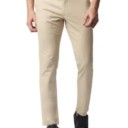 Basics Men Tapered Fit Cotton Chinos Trouser-image-72