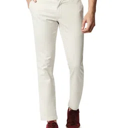 Basics Men Tapered Fit Cotton Chinos Trousers-image-50