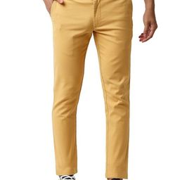 Basics Men Tapered Fit Chinos Cotton Stretchable Trouser-image-44