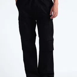 Flying Machine Men Relaxed Cotton Cargos Trouser-picture-4