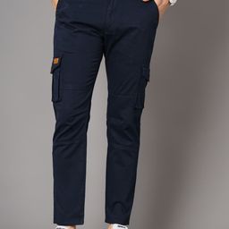 PAUL STREET Men Smart Slim Fit Cargos-image-96