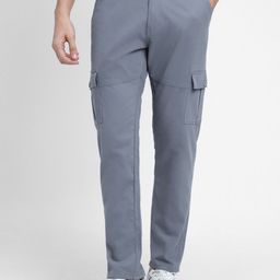 Dennis Lingo Men Mid-Rise Slim Fit Cotton Cargos-picture-16
