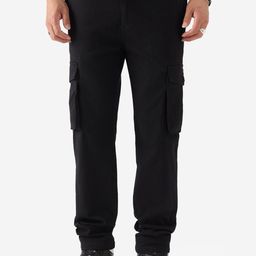 The Souled Store Onyx Men Slim Fit Cargos Trousers-image-52