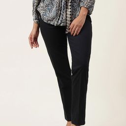 Fabindia Women Slim Fit Chinos Trousers-image-24