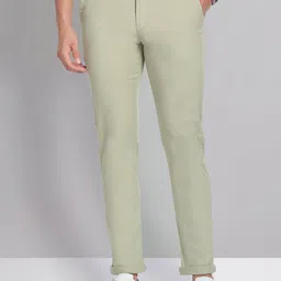 AD By Arvind Men Flat-Front Mid-Rise Slim Fit Chinos-image-18