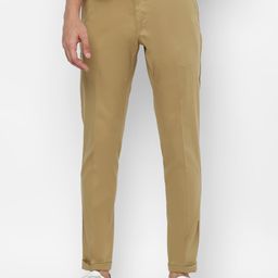 SIMON CARTER LONDON Men Khaki Slim Fit Trousers-image-8