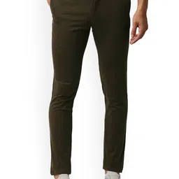 Basics Men Slim Fit Cotton Stretched Chinos Trouser-image-87