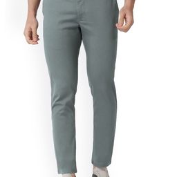 Basics Men Tapered Fit Mid-Rise Cotton Trousers-image-46