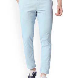 Basics Men Mid-Rise Slim Fit Chinos Trousers-picture-21