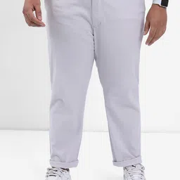 HIGHLANDER Men Grey Plus Size Slim Fit Trousers-picture-32