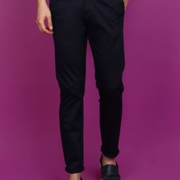 V-Mart Men Slim Fit Mid-Rise Cotton Trousers-image-98