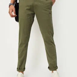 max Men Regular Fit Mid-Rise Plain Cotton Chinos-image-28