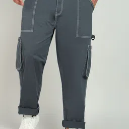 Bene Kleed Plus Men Carpenter Style Cargo Trouser With Contrast Stitch-image-14