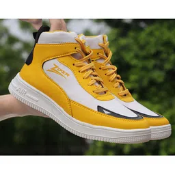 Zixer Men Yellow Sneakers-picture-29