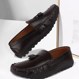 FAUSTO Men Brown Loafers-image-75