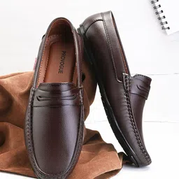 Provogue Men Textured Formal Loafers-image-23