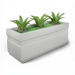 Yuccabe Italia Shera Crown Beige 3 Pieces Rectangle Shape Planters-image-22