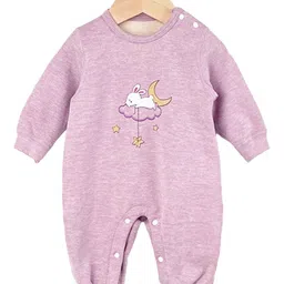 StyleCast Infants Girls Purple Graphic Printed Cotton Rompers-picture-8