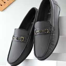 Prolific Men Embellished Lightweight  Comfort Insole Horsebit Loafers-image-43