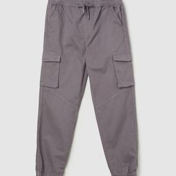 max Pure Cotton Mid-Rise Cargo Joggers-image-78