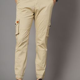 PAUL STREET Men Smart Slim Fit Cargos-image-67