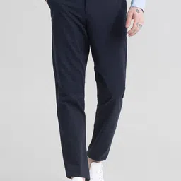Snitch Men Classic Slim Fit Formal Trouser-image-24