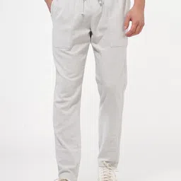 POE Men Smart Mid-Rise Cotton Regular Trousers-image-86