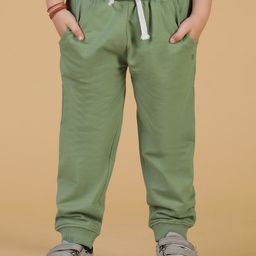 TALES & STORIES Boys Regular Fit Mid-Rise Cotton Easy Wash Joggers Trousers-image-88