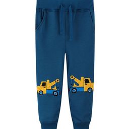 LULU & SKY Boys Tapered Fit High-Rise Joggers Trousers-picture-21