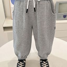 LULU & SKY Boys Tapered Fit High-Rise Joggers Trousers-picture-20