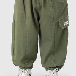 LULU & SKY Boys Tapered Fit High-Rise Joggers Trousers-image-123