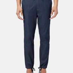 7 Alt by Pantaloons Men Solid Mid Rise Cotton Denim Joggers-picture-45